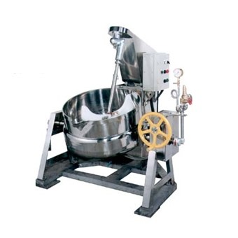 2CD-2号巻上げ式　40L蒸気釜取付例